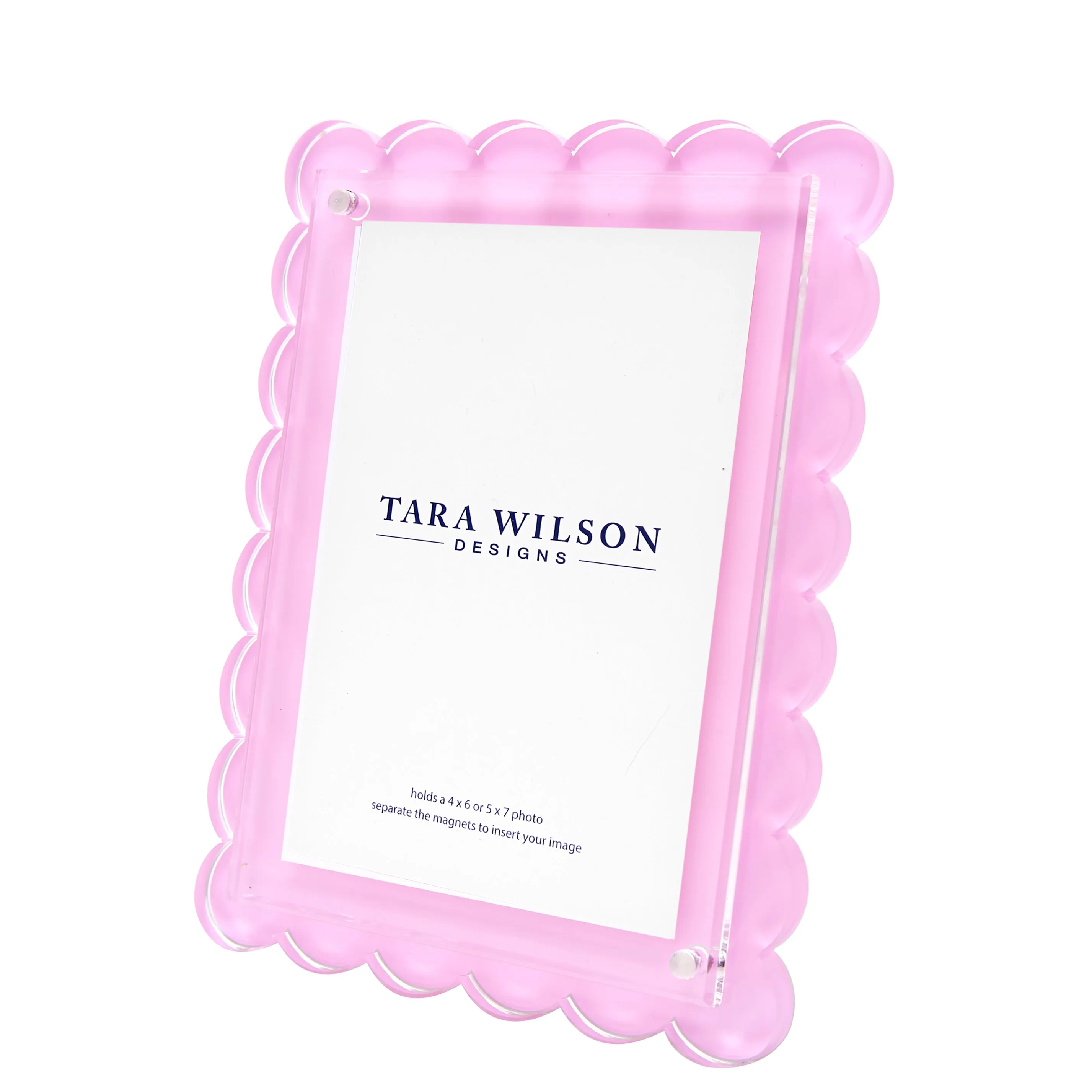 Tara Wilson Scallop Frame Various Colors 5x7