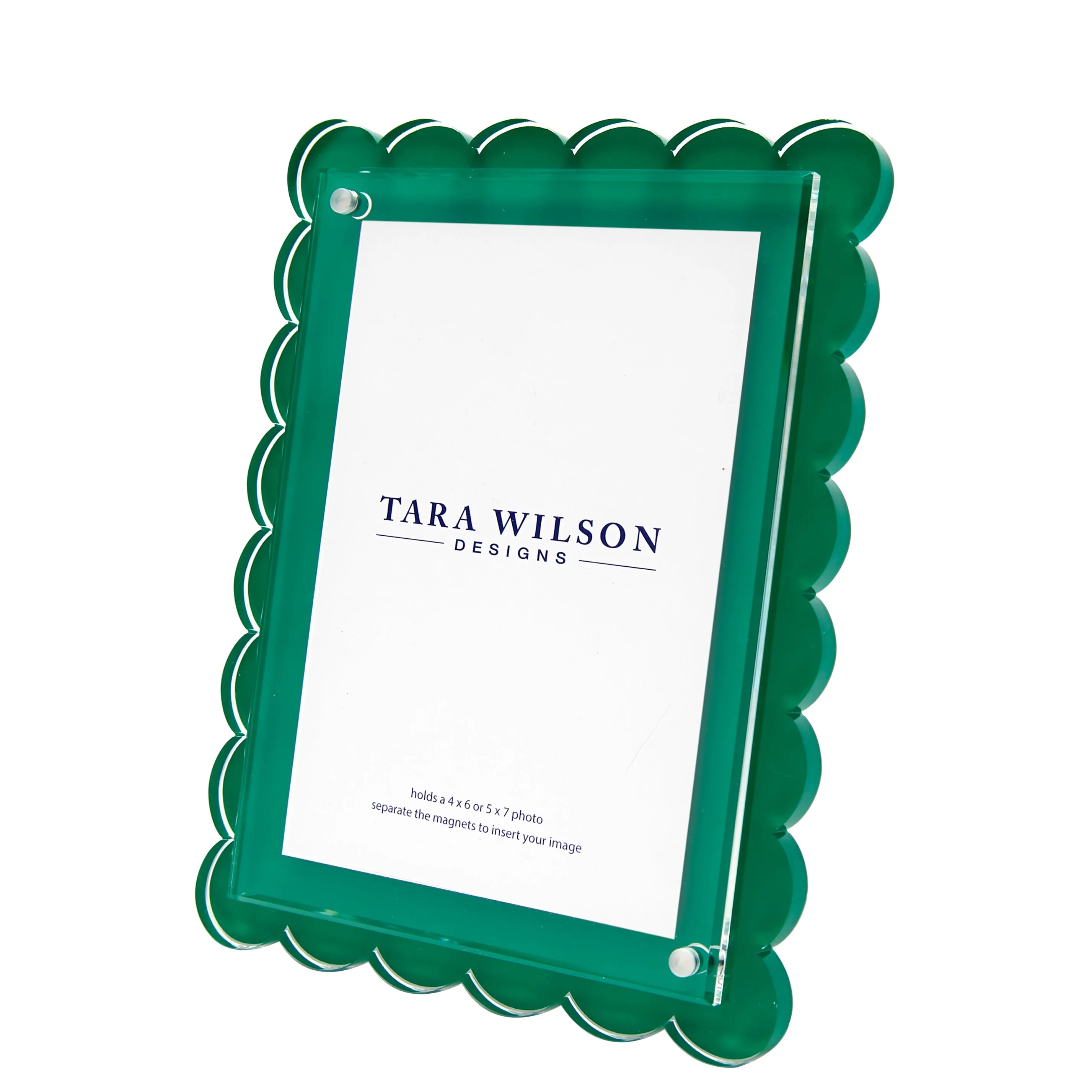 Tara Wilson Scallop Frame Various Colors 5x7