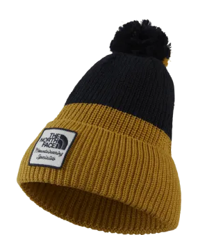 The North Face Heritage Pom Beanie Navy Yellow