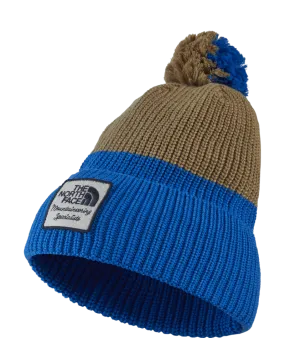 The North Face Heritage Pom Beanie Tan Blue