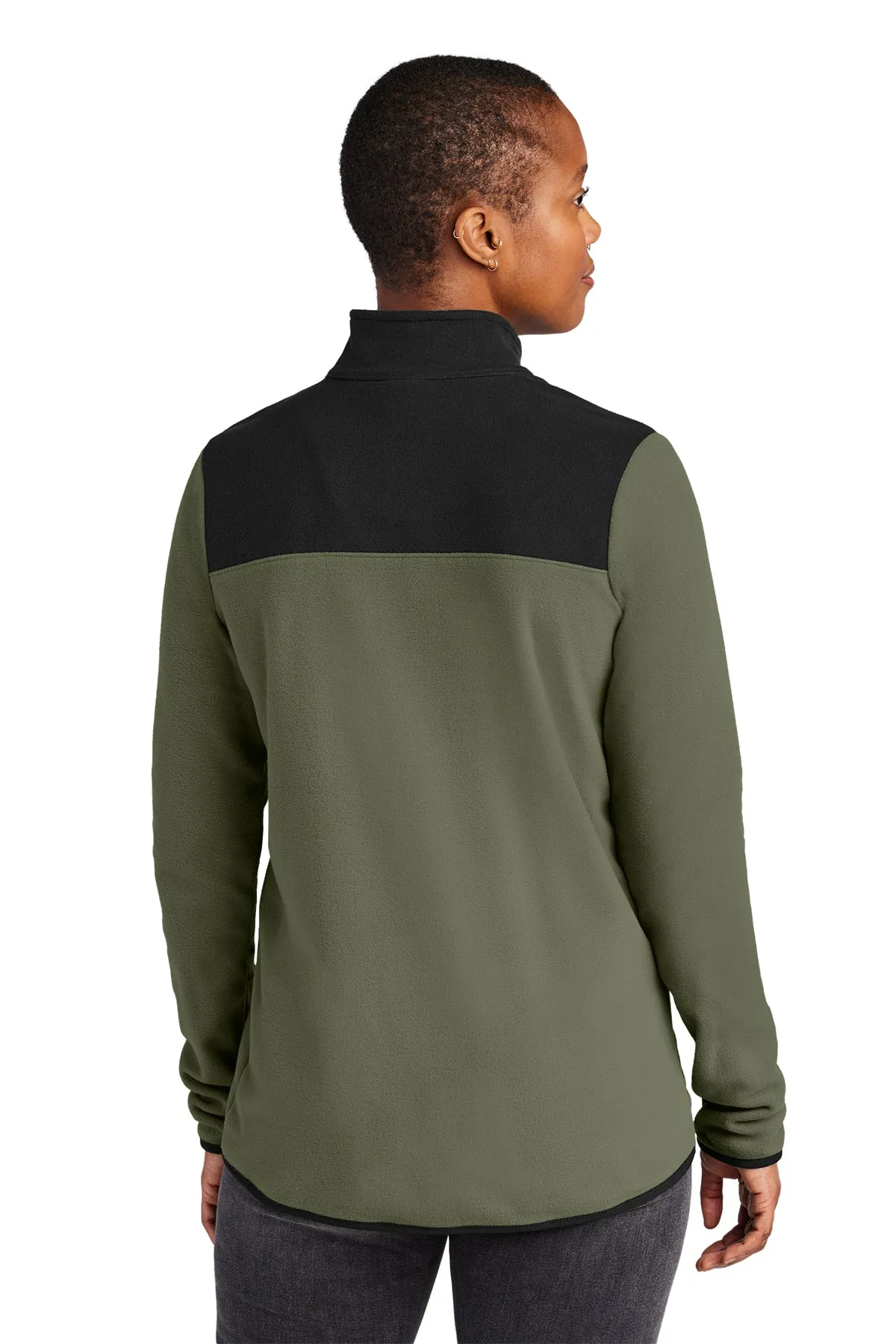 The North Face Ladies Glacier Custom Fleece 1/4 Zips, New Taupe Green