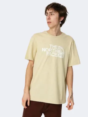 The North Face Woodcut Dome Men Lifestyle T-Shirt Gravel