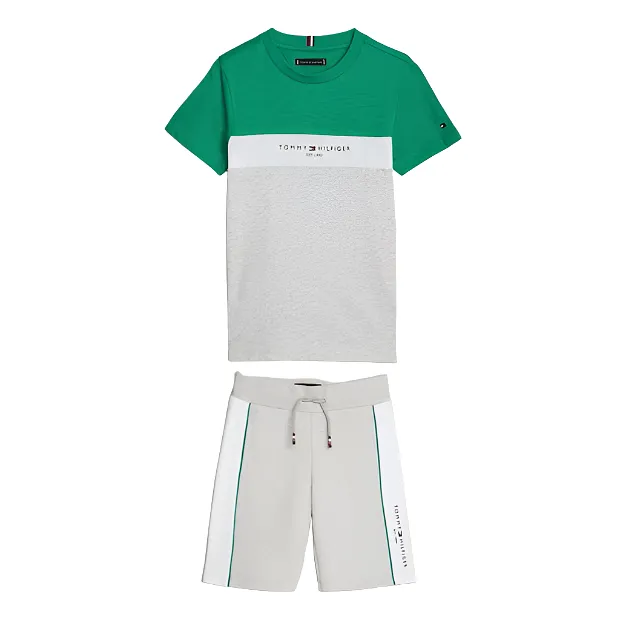 Tommy Hilfiger Colour Block T-Shirt/Short Set Infant