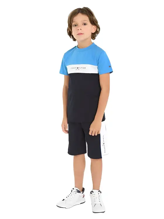 Tommy Hilfiger Colour Block T-Shirt/Short Set Infant