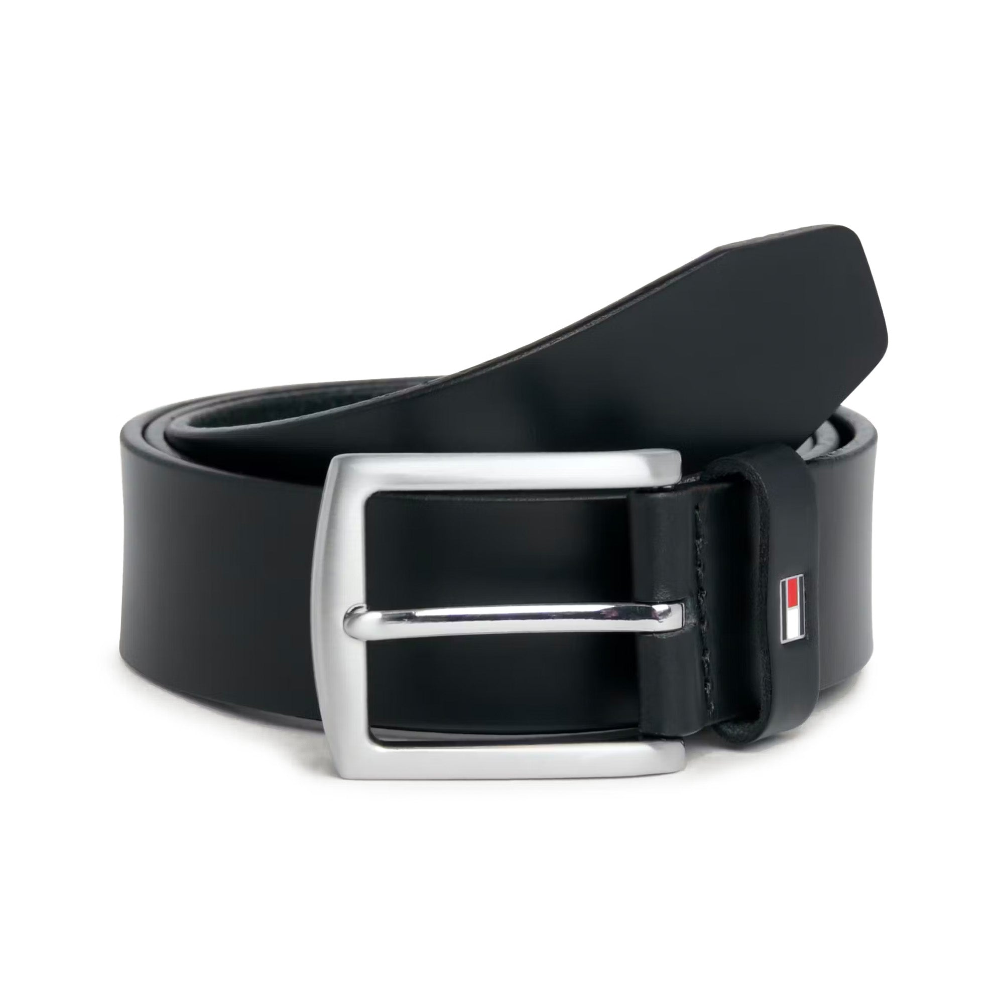 Tommy Hilfiger Denton Leather Belt - Black