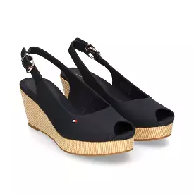 Tommy Hilfiger Elba Slingback Wedge Navy