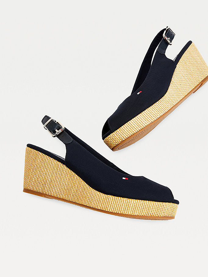 Tommy Hilfiger Elba Slingback Wedge Navy