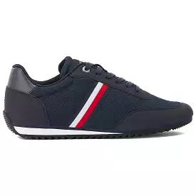 Tommy Hilfiger Essential Mesh Signature Tape Trainers - Desert Sky