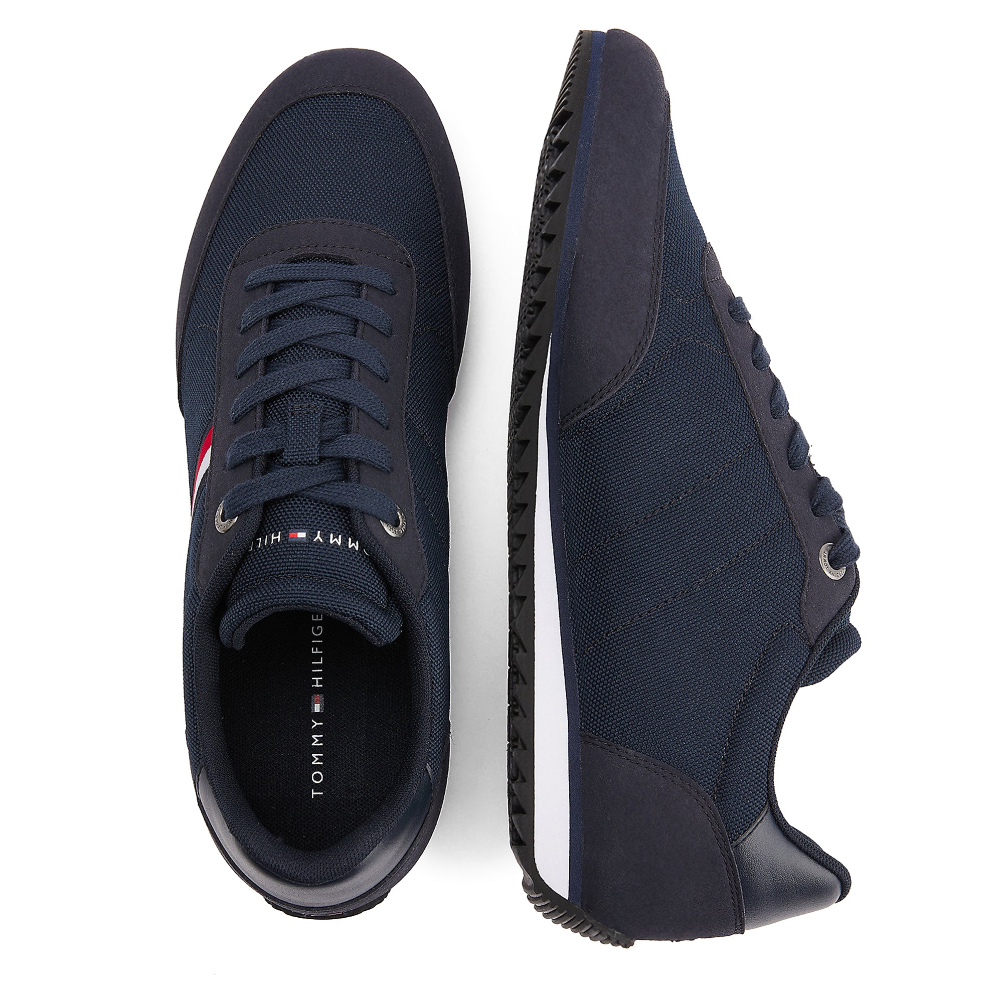 Tommy Hilfiger Essential Mesh Signature Tape Trainers - Desert Sky