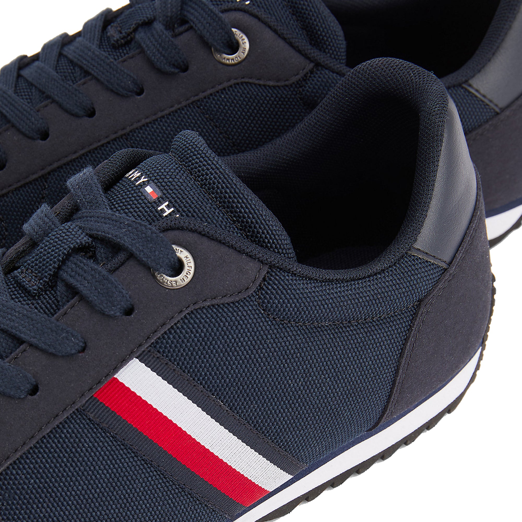 Tommy Hilfiger Essential Mesh Signature Tape Trainers - Desert Sky