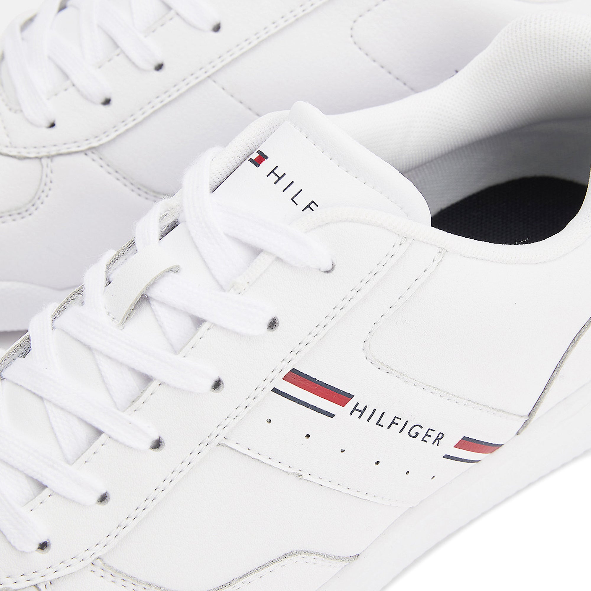 Tommy Hilfiger Lightweight Leather Trainers - White