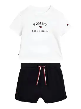 Tommy Hilfiger Logo Tee/Short Set Baby