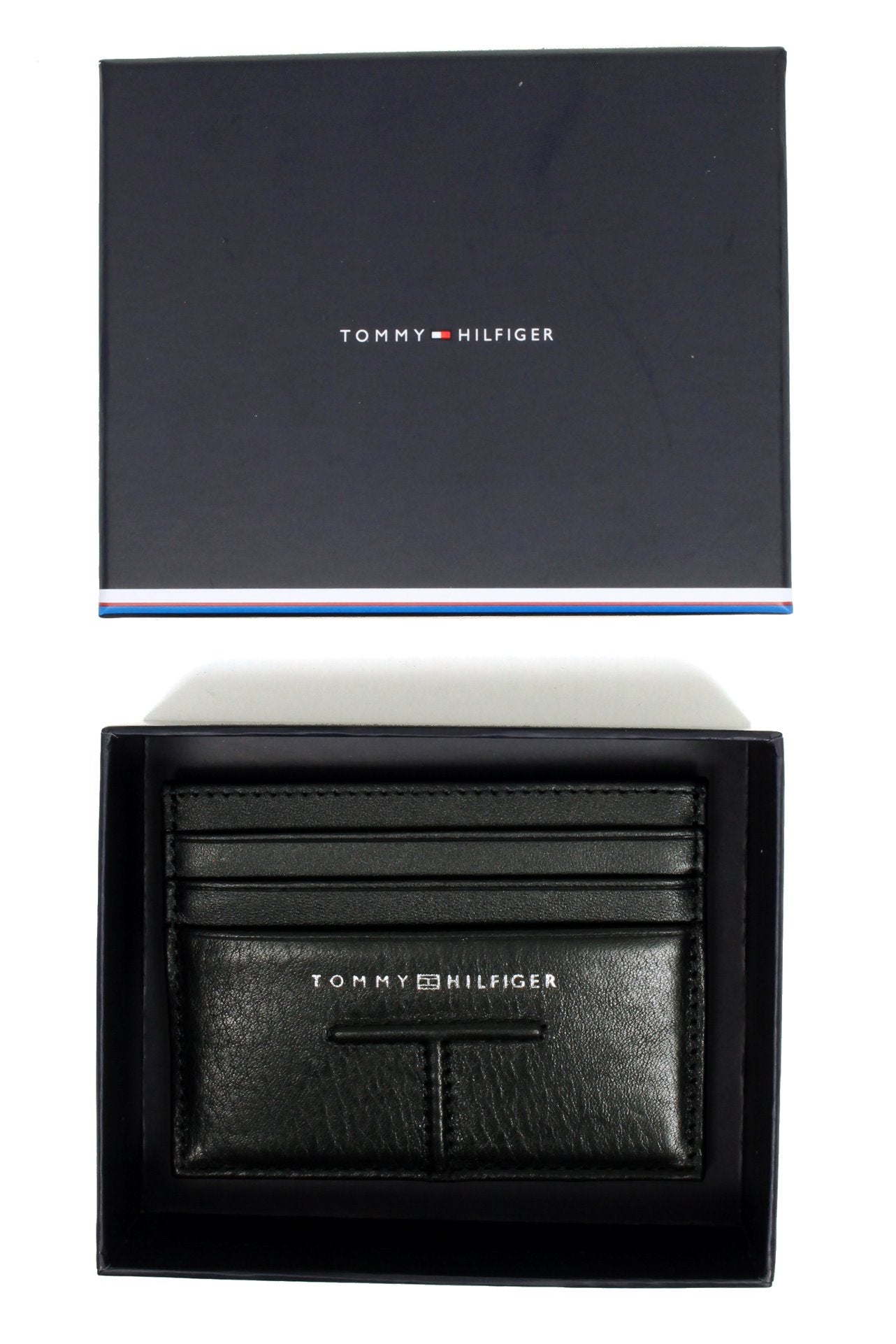 Tommy Hilfiger Mens Central Leather Card Holder