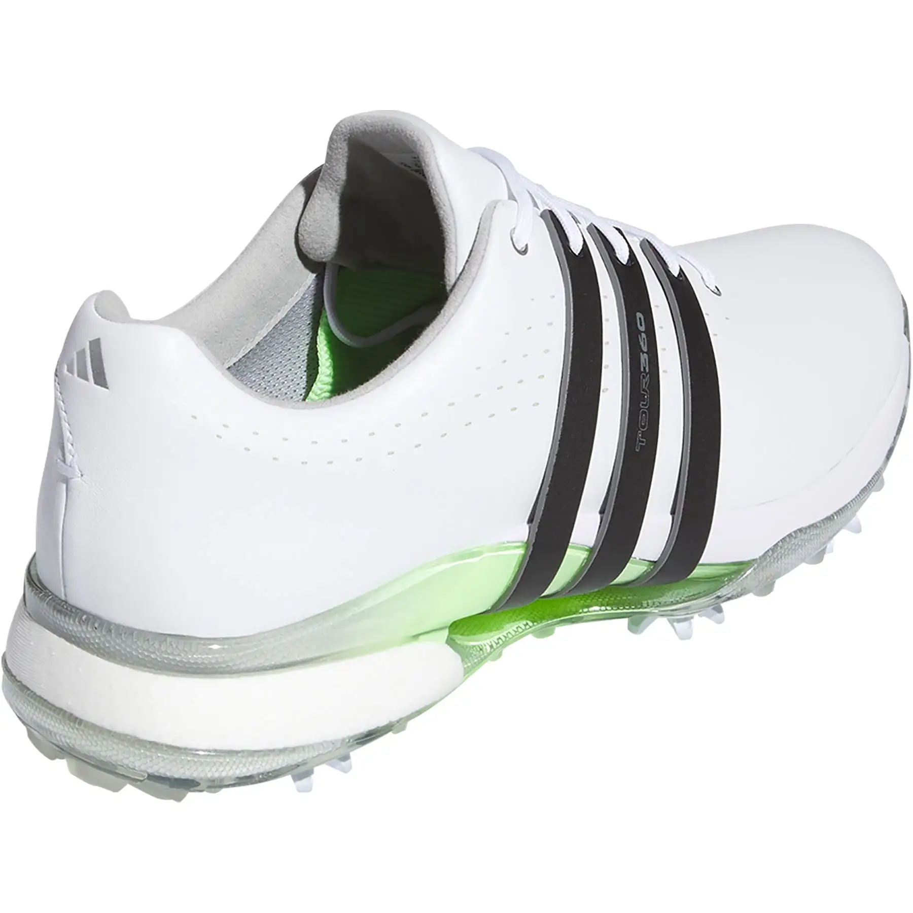 Tour360 24 Leather Golf Shoes White/Black - SS24