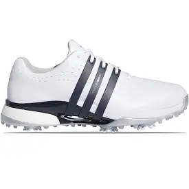 Tour360 24 Leather Golf Shoes White/Navy - SS24