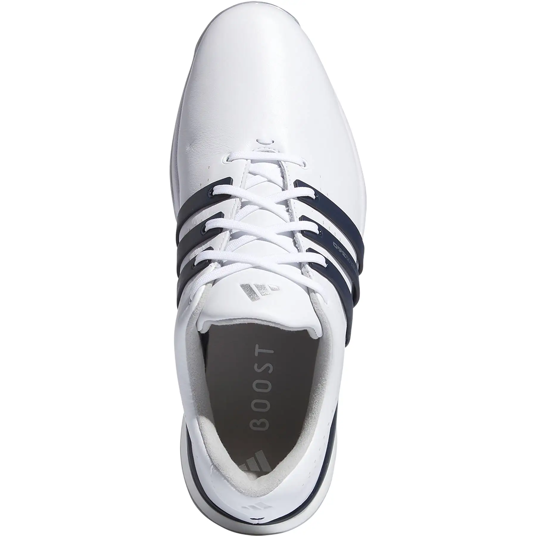 Tour360 24 Leather Golf Shoes White/Navy - SS24