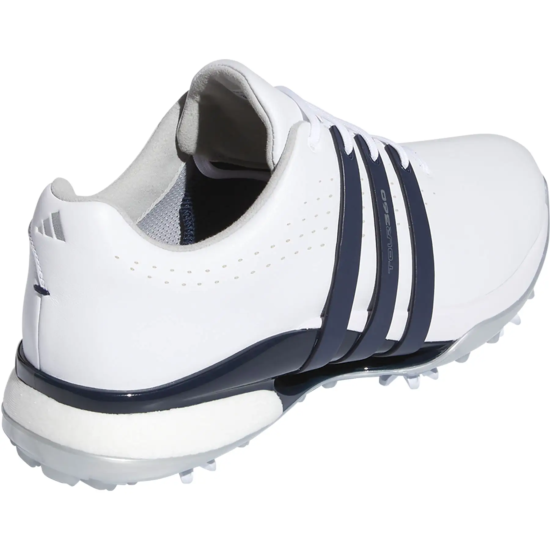 Tour360 24 Leather Golf Shoes White/Navy - SS24