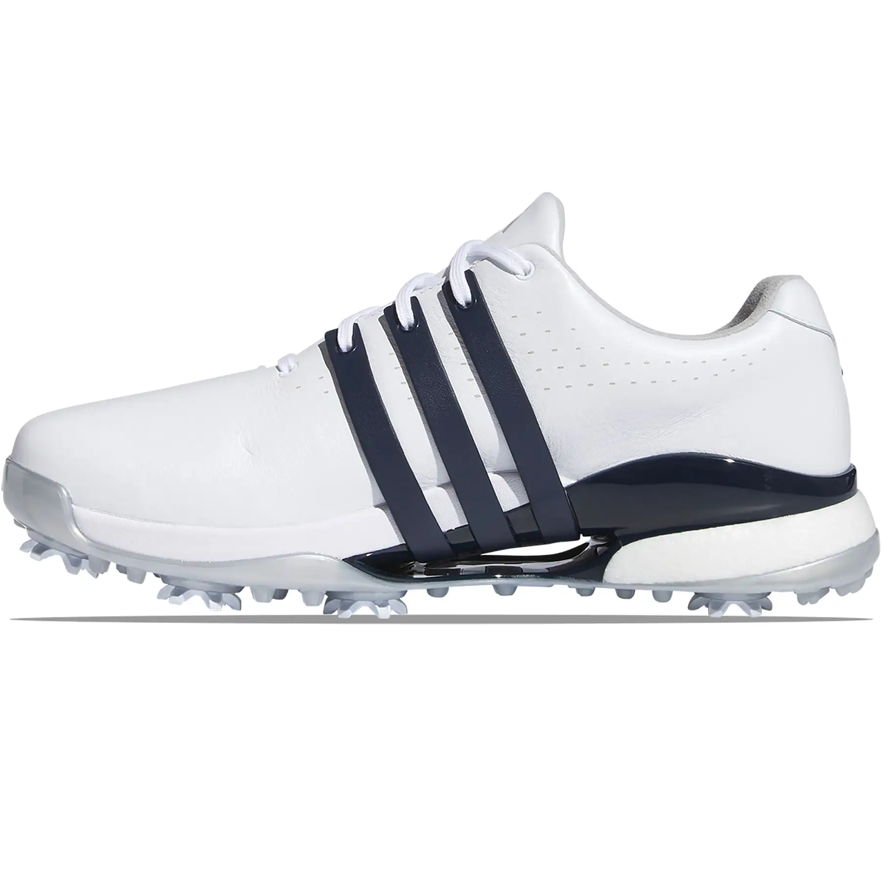 Tour360 24 Leather Golf Shoes White/Navy - SS24