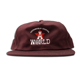 Travis Scott Astroworld Festival Hat II Burgandy