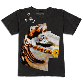 Travis Scott Astroworld Horse Head Tee Washed Black