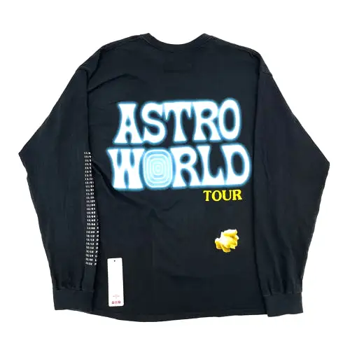 Travis Scott Astroworld L/S Wish Black Tee