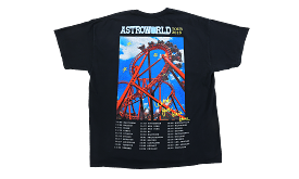 Travis Scott Astroworld Roller Coaster Tee Black