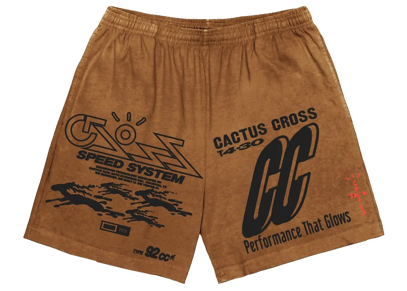 Travis Scott Cactus Jack 92CC Shorts Brown