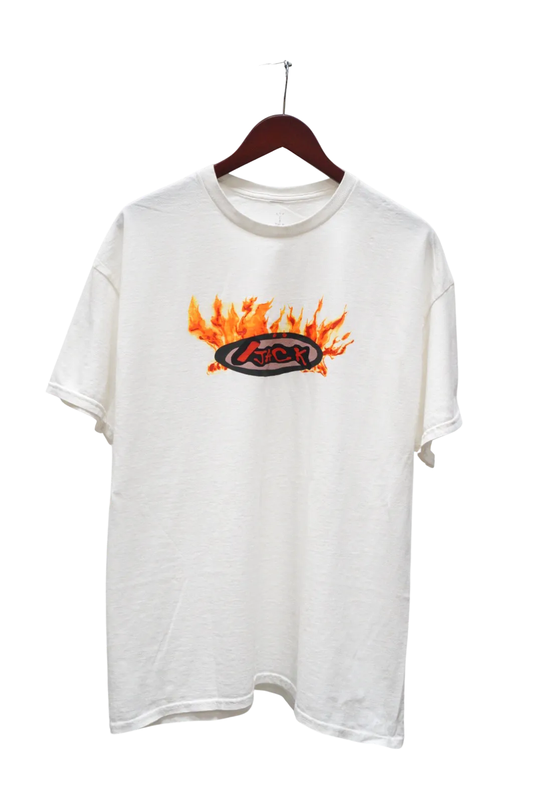 Travis Scott Cactus Jack Flame T-shirt Cream