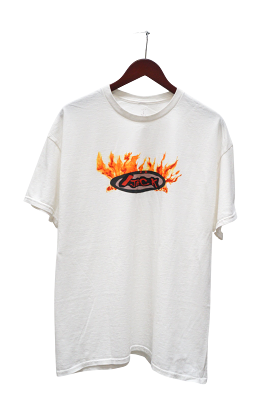 Travis Scott Cactus Jack Flame T-shirt Cream