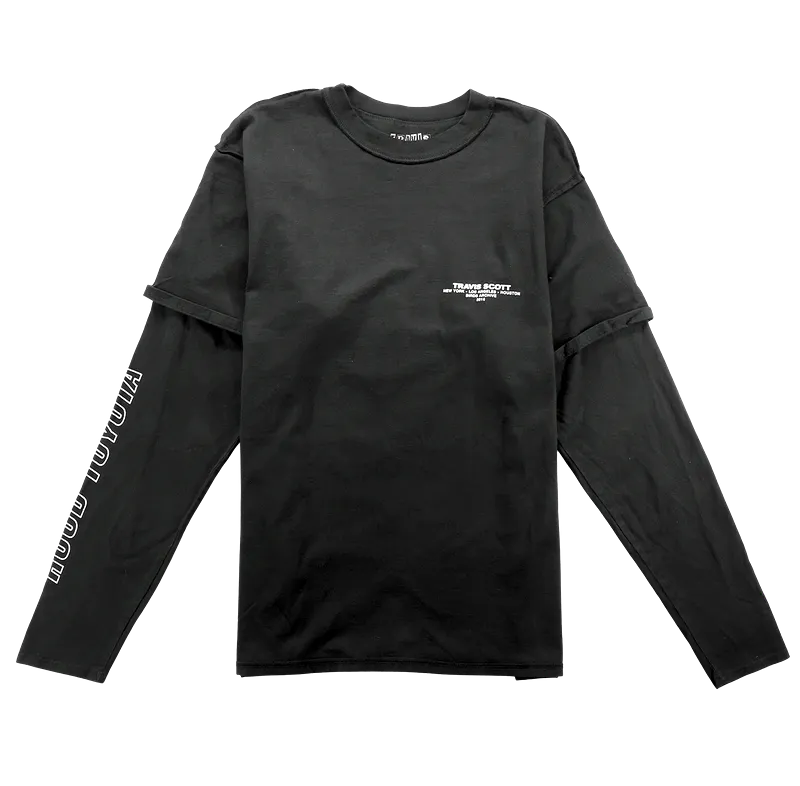 Travis Scott Hood Toyota Long Sleeve Tee Black