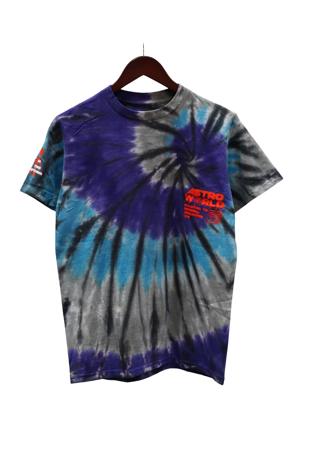 Travis Scott Official Souvenir Tee Purple Tie-Dye