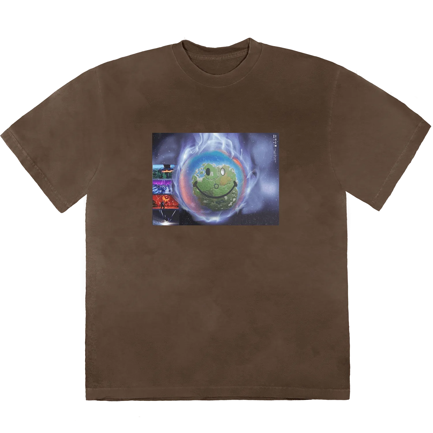 Travis Scott World Event T-shirt Bleached Black