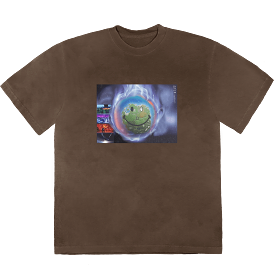 Travis Scott World Event T-shirt Bleached Black