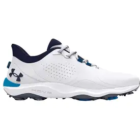 Under Armour Men's UA Drive Pro Golf Shoes - White/Capri/Midnight Navy