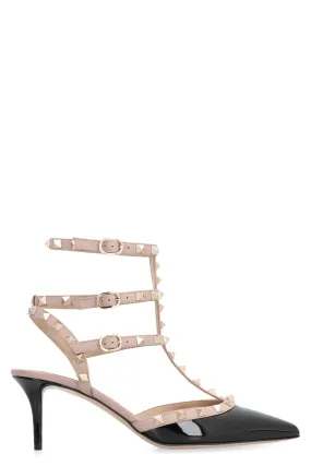 VALENTINO Chic Studded Slingback Patent Pumps