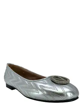 VALENTINO Dafne Quilted Leather Ballet Flats Size 7