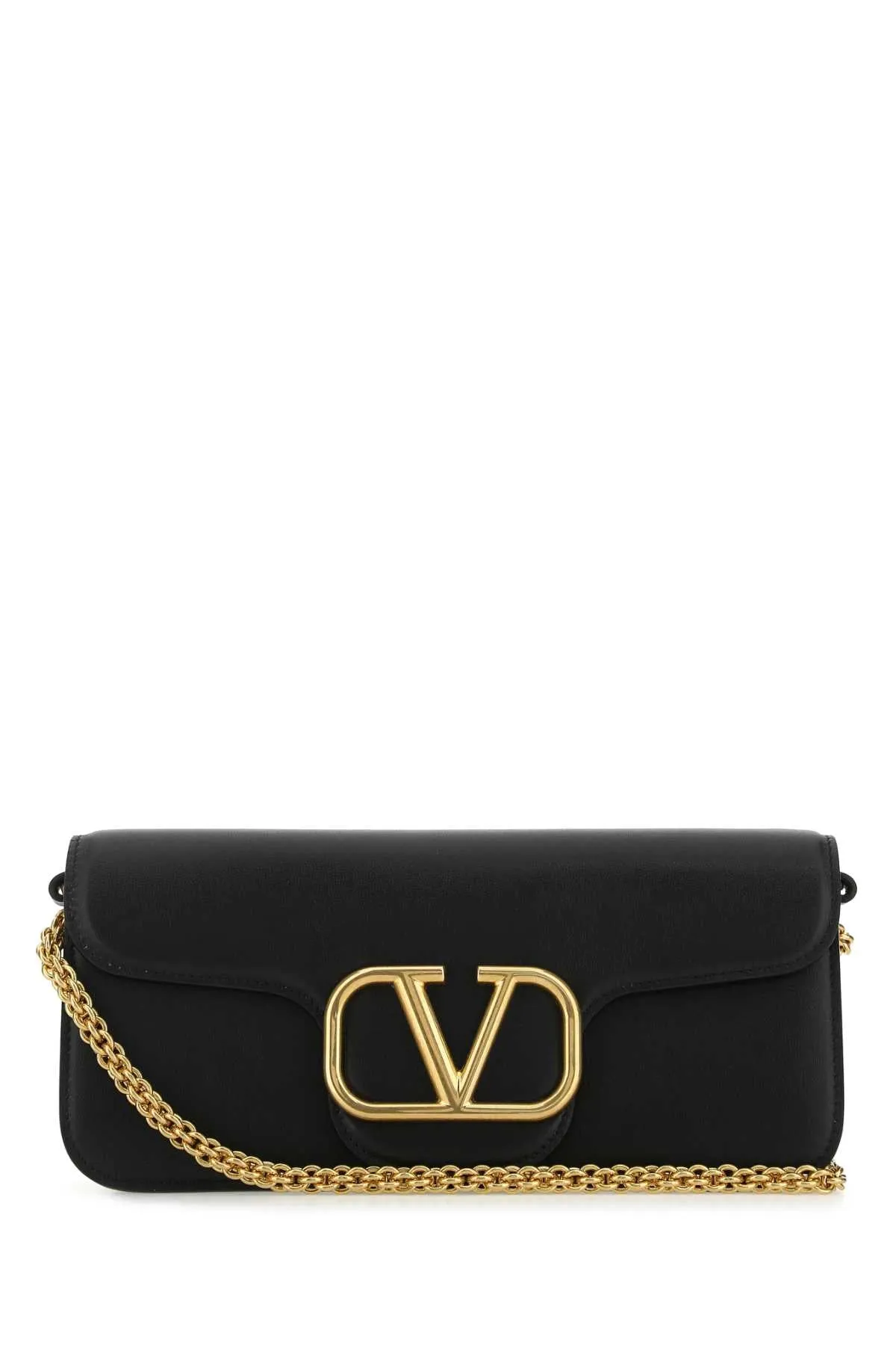 Valentino Garavani Black Leather Loc Handbag