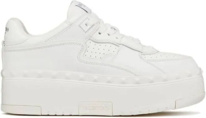 Valentino Garavani Freedots XL leather sneakers White