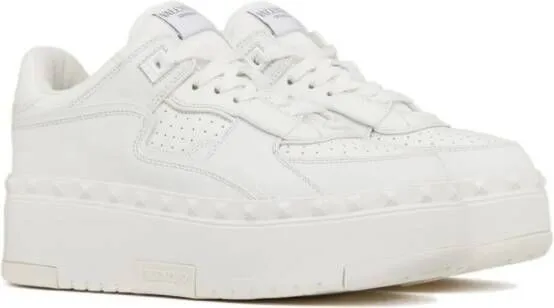 Valentino Garavani Freedots XL leather sneakers White