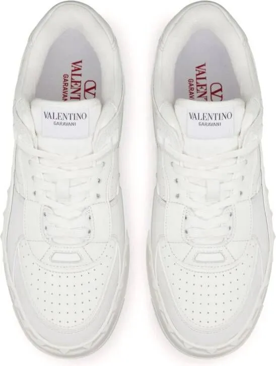 Valentino Garavani Freedots XL leather sneakers White