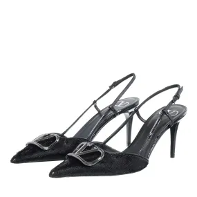 Valentino Garavani  Plain Logo Pump Shoe Black