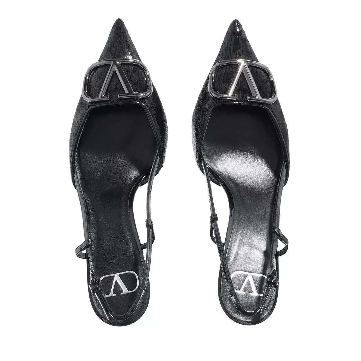 Valentino Garavani  Plain Logo Pump Shoe Black