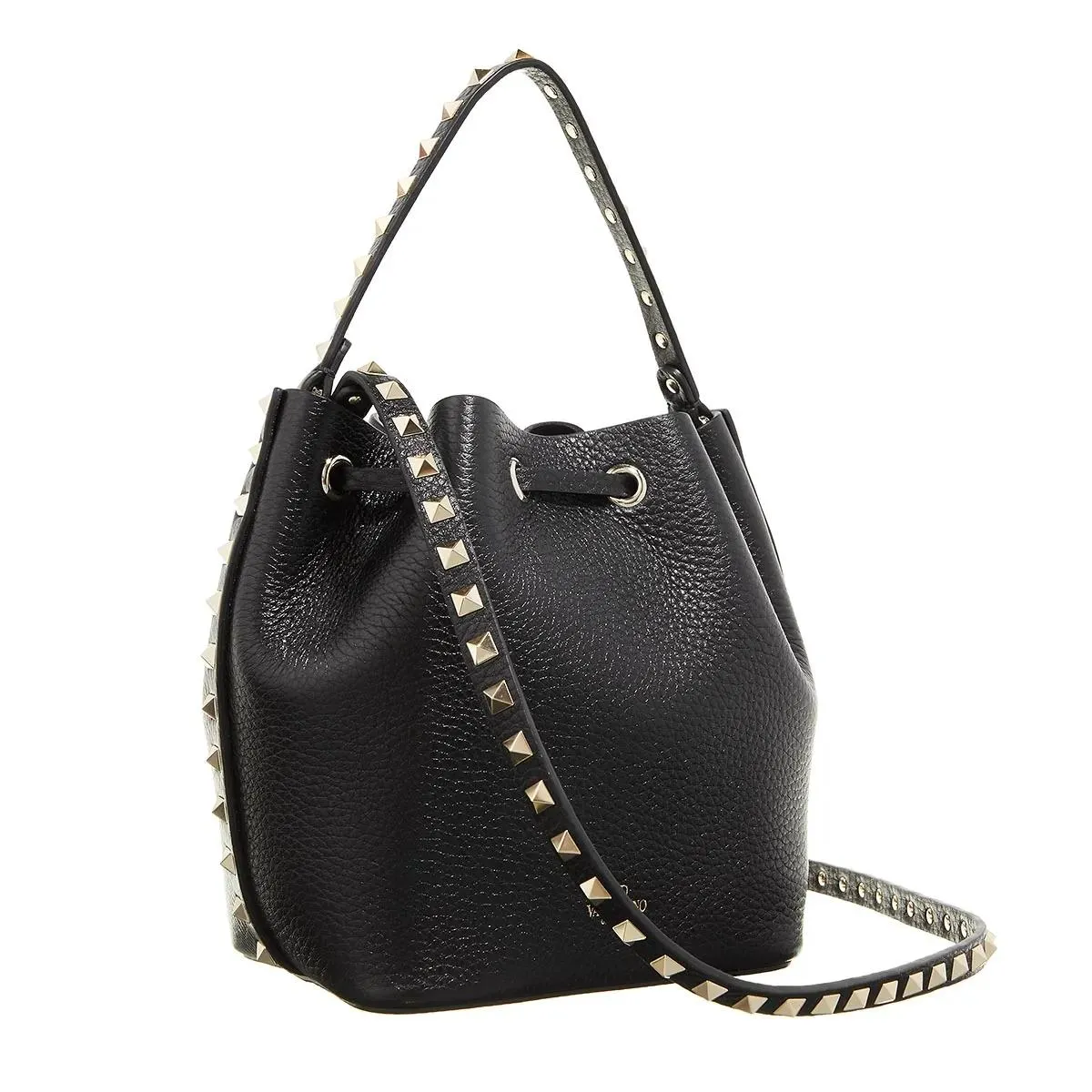 Valentino Garavani  Rockstud Bucket Bag Nero