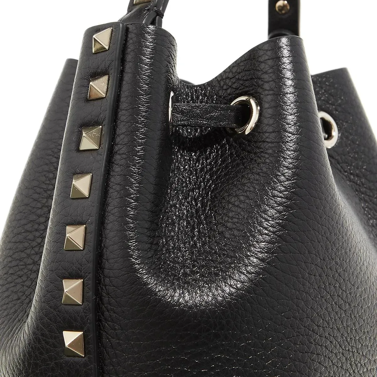 Valentino Garavani  Rockstud Bucket Bag Nero