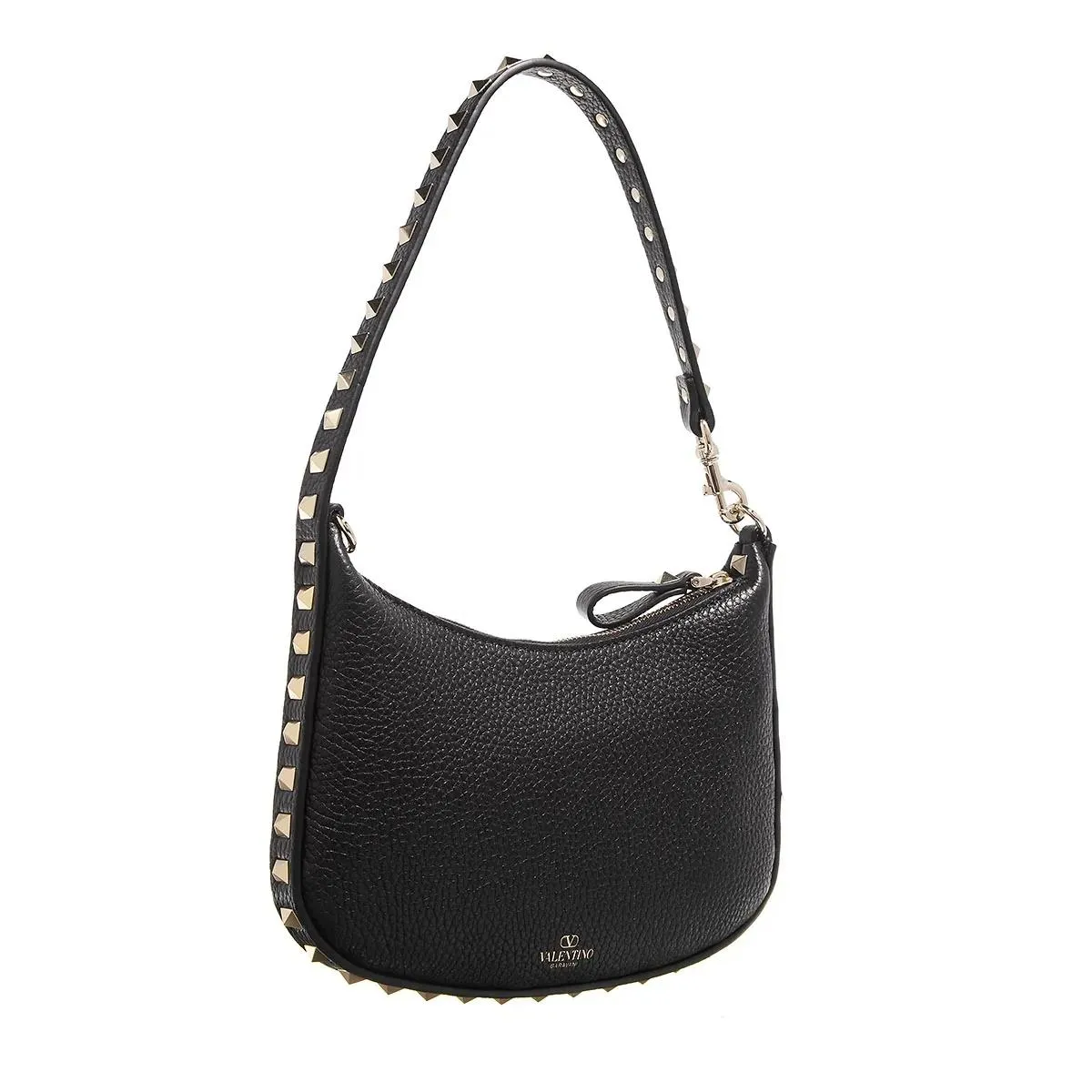 Valentino Garavani  Rockstud Mini Hobo Nero