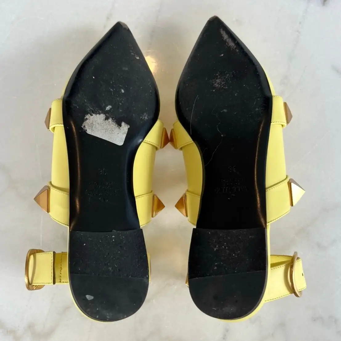 Valentino Garvani Roman Rockstud Ballerina Flats