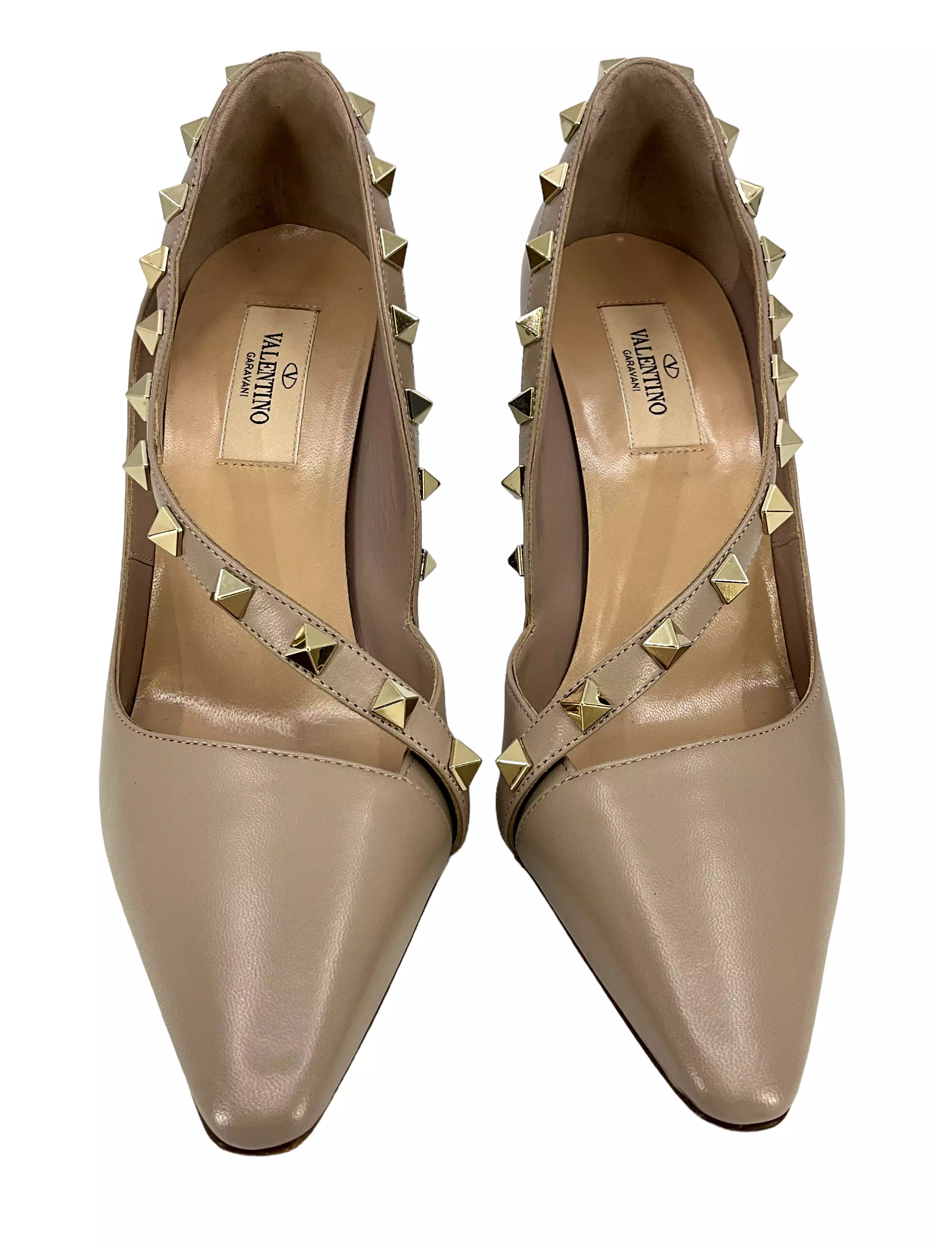 Valentino Rockstud Asymmetric Cross-Strap Pumps Size 6