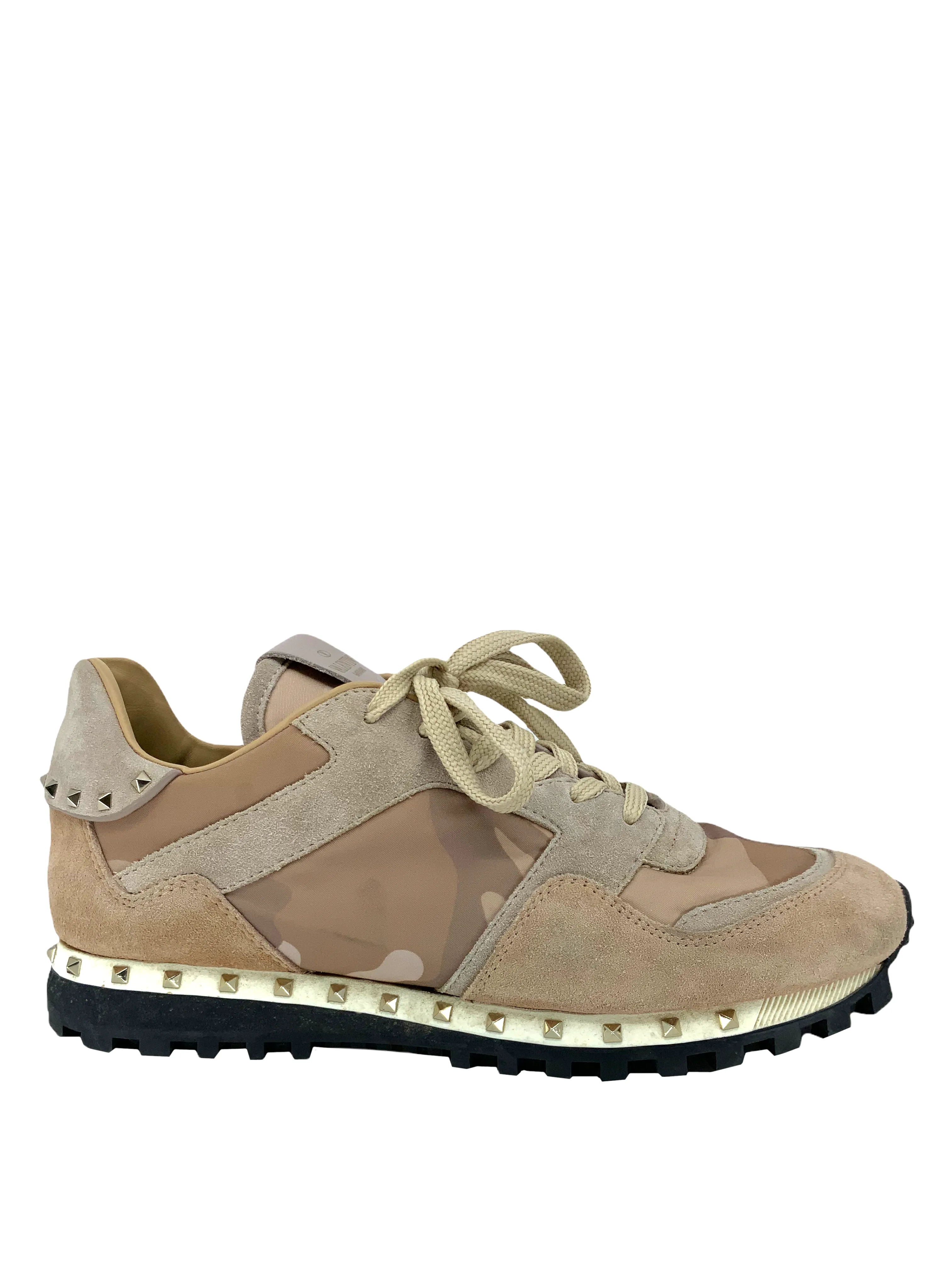 Valentino Rockstud Camo Trainer Sneakers Size 9