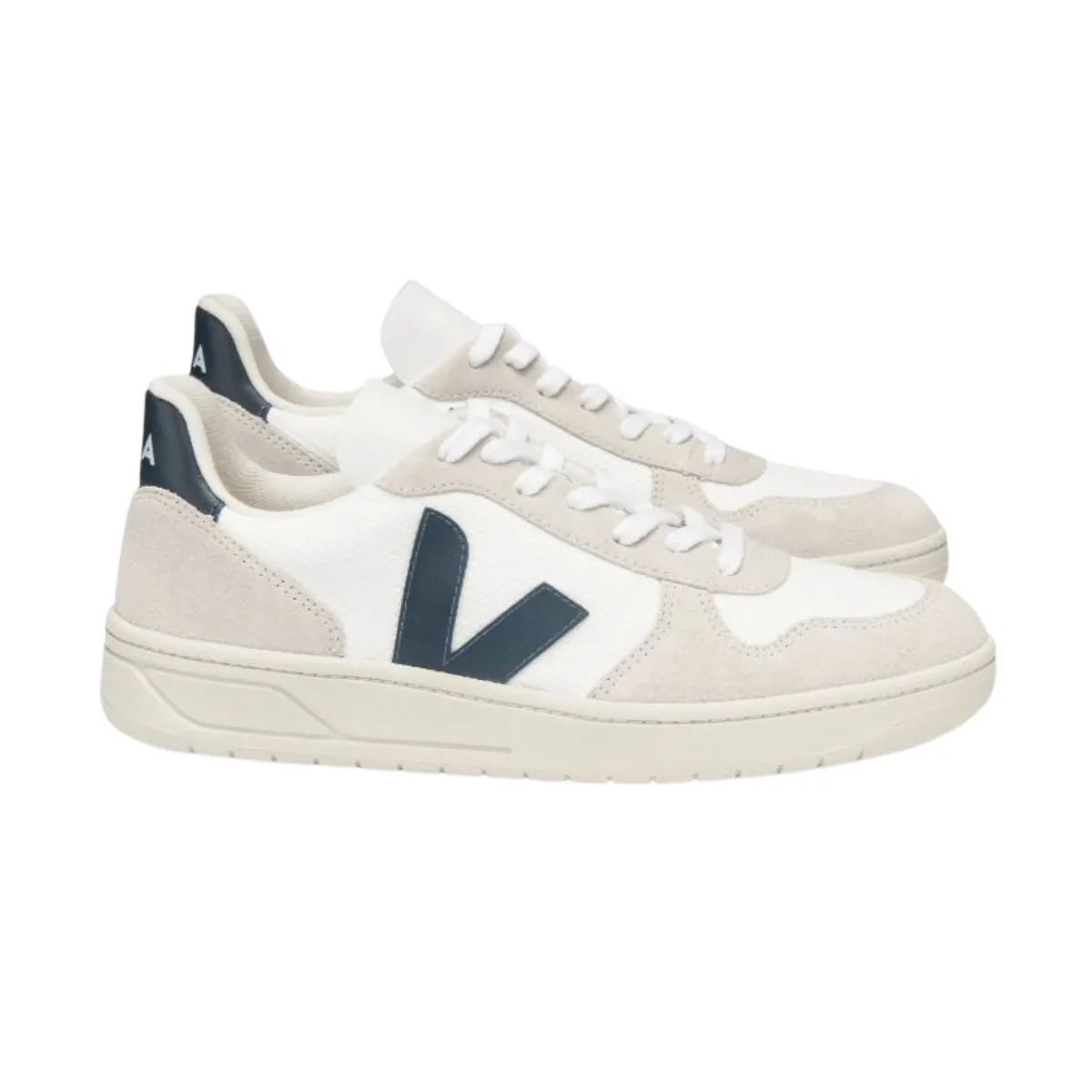 Veja   V-10 B Mesh White Natural Nautico (men)