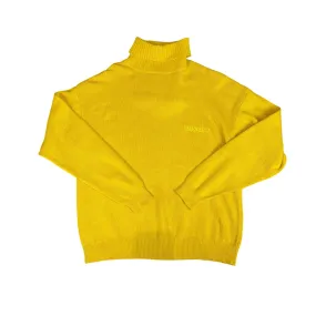 Vintage 90s Yellow Valentino Knitted Sweatshirt - Large